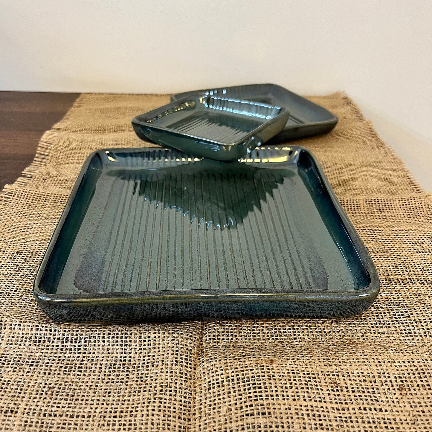 Ceramic Olive Green Platter