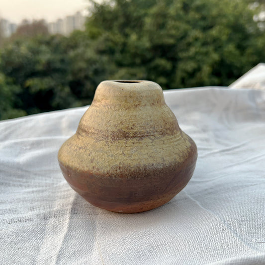 Ember Swirl Wood-Fired Miniature Vase